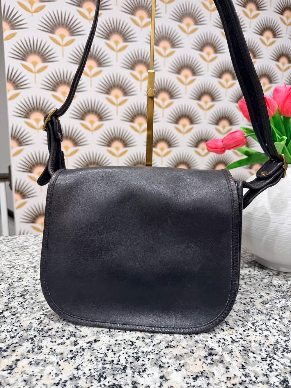Vintage Coach Navy Classic Shoulder 9170